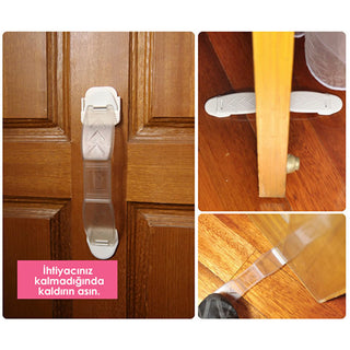 Transparent Baby Door Stopper - Keeps Doors Secure | Safety Device