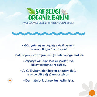 Wee Baby Organic Baby Hair & Body Shampoo 16.9oz - Gentle Formula | Paraben-Free