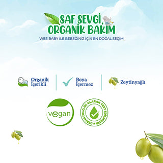 Wee Baby Organic Baby Lotion 200ml - Olive Oil Enriched | Vegan Formula