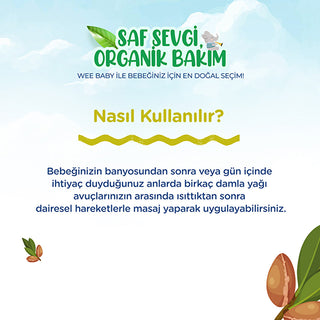 Wee Baby Baby Oil - Organic 5oz | 100% Natural & Vegan