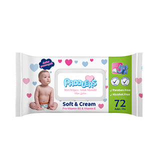 Paddlers Baby Wipes - Soft and Gentle | 72 Count