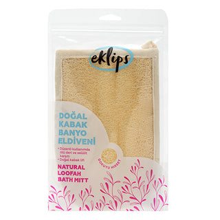 Natural Sponge Bath Glove - Exfoliating Scrub | Eklips