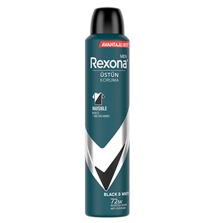Rexona Men Invisible Black & White Deodorant 200ml - 72-Hour Protection | Spray