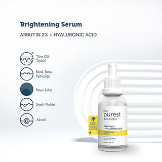 The Purest Solutions Skin Tone Evening Serum 30ml - Arbutin + Hyaluronic Acid