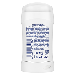 Dove Invisible Dry Antiperspirant Women's Stick 1.35oz - 48 Hour Protection | No Stains