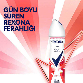 Rexona Women's Spray Deodorant Passion No Aluminum 150ml | Long-Lasting