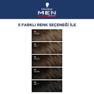 Men Perfect Hair Color 50 Light Brown - Quick Application | Natural Look