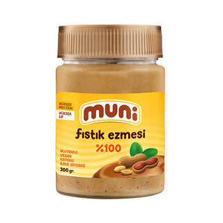 100% Peanut Butter Paste 300g - Smooth & Creamy | Muni