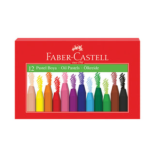 Faber-Castell Pastel Crayons 12 Colors - Smooth Application | Non-Toxic