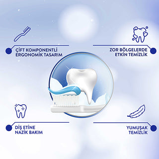 Signal Toothbrush Clean Action Soft 3+1 - Gentle Care | Ergonomic Design