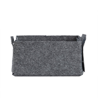 Coco Clementine Gray Felt Organizer Basket - Stylish Storage Solution