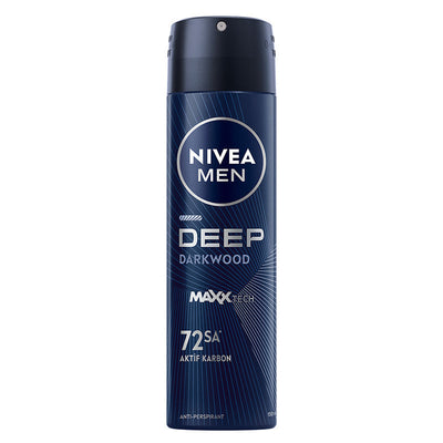 Nivea Men Deep Dimension Deodorant Spray 150ml - Long-Lasting Protection | Nivea
