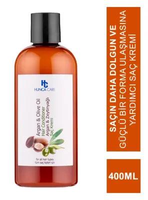 Hunca Care Argan & Olive Oil Hair Conditioner - Deep Hydration, Repair, and Shine - Natural Moisturizing Treatment for D