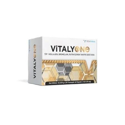 Vitaly One: Premium Type 1 Collagen, Omega 3 Fish Oil, and Turmeric Supplement for Joint Support, Healthy Skin & Anti-In