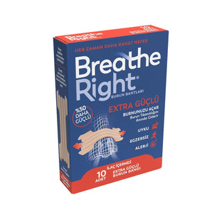 Breathe Right Extra Strength Nasal Strips for Improved Breathing - 10 Count - Snoring Relief and Better Sleep Breathe Right Extra Strength Nasal Strips - Better Sleep & Breathing Nasal strips, Breathe Right, Extra strength nasal strips, Nasal congestion relief, Improved breathing during sleep, Snoring relief, Athletic performance enhancement, Breathing aid, Sleep aid, Congestion relief, Nasal dilator