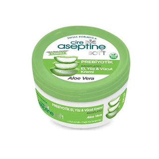 Cire Aseptine Soft Prebiyotik Aloe Vera Moisturizing Cream - Nourishing, Paraben-Free Skincare with Prebiotics, 3.38 fl oz Cire Aseptine Aloe Vera Moisturizing Cream - Nourishing & Paraben-Free moisturizing cream, aloe vera cream, prebiotic skincare, dermatologically tested cream, paraben-free skincare, natural skincare products, nourishing cream, hydrating cream, skincare for dry skin, skincare for sensitive skin, gentle skincare, prebiotic moisturizer