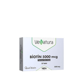 VeNatura Biotin 5000mcg Supplement - Hair, Skin & Nail Support - 30 Tablets VeNatura Biotin 5000mcg - Hair, Skin & Nail Support Biotin supplement, 5000mcg biotin, Dietary supplement, Hair growth support, VeNatura biotin tablets, Hair care, Skin care, Nail health, Health supplements, Beauty supplements, Nutritional support, VeNatura, Dietary supplements for hair, skin, and nails