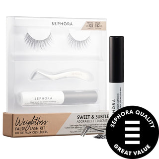 Weightless Vegan False Eyelash Kit - Cruelty-Free Beauty Products with Natural Volume Eyelashes Vegan False Eyelash Kit - Natural & Cruelty-Free vegan false eyelashes, cruelty-free beauty products, false eyelash kit, natural volume eyelashes, latex-free eyelash adhesive, recyclable beauty packaging, beauty-conscious individuals, sustainable beauty, eco-friendly beauty products, makeup, eye makeup, false eyelashes, vegan beauty, cruelty-free makeup
