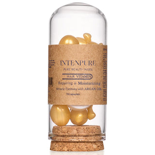 intenpure hair repair and moisturizing vitamin capsules, 10 capsules of intenpure hair vitamins Intenpure Hair Repair & Moisturizing Vitamin - 10 Capsules for All Hair Types | Hydrating and Restorative Intenpure Hair Repair & Moisturizing Vitamin Capsules intenpure, hair-vitamin, hair-repair, moisturizing, hair-treatment, hair-care, healthy-hair, women, dry-hair, ai-generated