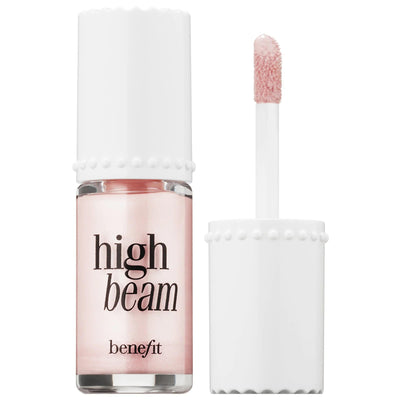 Benefit Cosmetics High Beam: Satin Pink Liquid Highlighter for Dewy Glow & Long-Lasting Radiance - Enhance Cheekbones & 