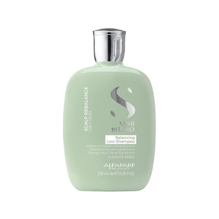 Alfaparf Semi Di Lino Scalp Balancing Shampoo - Gentle, 8.45 fl oz, Scalp Soothing Formula Alfaparf Semi Di Lino Scalp Balancing Shampoo - 8.45 fl oz Scalp Balancing Shampoo, Alfaparf Semi Di Lino, Gentle Shampoo, Balancing Hair Care, 250 ml Shampoo Bottle, 8.45 fl oz, Sulfate-Free Shampoo, Scalp Soothing Formula, Professional Hair Care, Hair Care for Sensitive Scalp