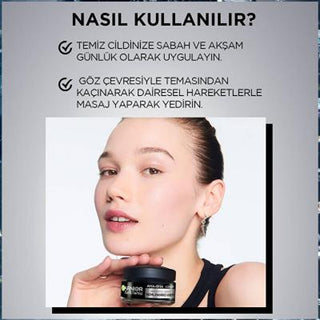 Garnier Daily Moisturizing Cream for Oily Skin - Garnier Saf Kömür Matlaştırıcı Nemlendirici Krem 50ml Garnier Saf Kömür Daily Moisturizing Cream - Oil Control & Hydration Garnier Saf Kömür, Matlaştırıcı Nemlendirici Krem, Vegan nemlendirici, Yağlı cilt nemlendiricisi, Niasinamid AHA BHA nemlendirici, Daily Moisturizing Cream, Oily Skin Care, Vegan Skincare, Cruelty-Free Skincare, Gel Moisturizer, Activated Charcoal Skincare, Gliserin Nemlendirici, Skincare for Oily Skin, Matte Finish Moisturizer