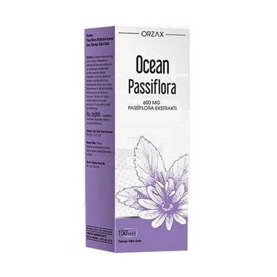 Ocean Passiflora 600 mg Liquid Herbal Supplement - Natural Stress Relief & Relaxation Aid for Adults, 150 ml Vanilla Fla