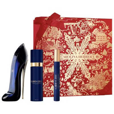 Carolina Herrera Good Girl Eau de Parfum Gift Set - Bold Floral Fragrance, Travel Spray & Body Mist - Jasmine, Tonka Bea