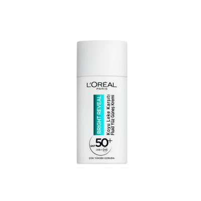 L'Oreal Paris Bright Reveal SPF 50+ Facial Sunscreen: Dark Spot Corrector, Lightweight, Non-Greasy - Ultimate Sun Protec