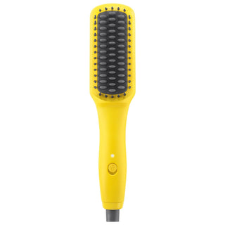 The Baby Brush Crush Mini Heated Straightening Brush - Compact, Ionic, Anti-Frizz Hair Tool for Travel Mini Heated Straightening Brush - Ionic, Compact & Travel-Friendly heated straightening brush, travel-friendly hair straightener, ionic hair brush, universal voltage hair tool, anti-frizz hair brush, hair styling tools, travel hair care, hair smoothing, frizz reduction, hair shine, compact hair straightener, ionic technology hair care, international travel hair tools