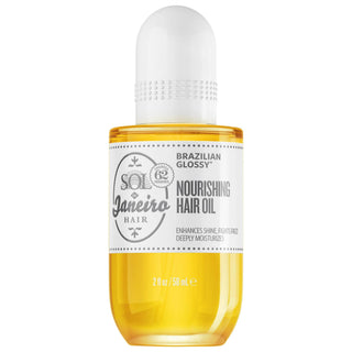 Brazilian Glossy: Anti-Frizz Hair Oil - Nourishes, Repairs Splits, Heat Protection, Vegan - Cheirosa '62 Fragrance Brazilian Glossy Anti-Frizz Hair Oil | Heat Protection & Repair anti-frizz hair oil, hair oil for frizzy hair, vegan hair oil, heat protectant hair oil, split end repair oil, Brazilian hair oil, Cheirosa '62 hair fragrance, hair oil for dry damaged hair, anti frizz oil, frizz control, hair shine, heat protection, split end treatment, vegan hair care, cruelty-free hair products, dry hair treatme