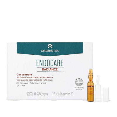 Endocare Radiance Concentrate Skin Care Serum - 14x1ml Doses, Brightening & Hydrating, Concentrated Skincare for Glowing