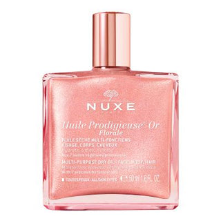 Nuxe Huile Prodigieuse Florale Or: Multi-Purpose Shimmering Dry Oil for Radiant Skin & Hair - Natural Glow, Floral Scent, Lightweight Formula, 1.69 fl oz Nuxe Shimmering Dry Oil - Radiant Skin, Floral Scent | Multi-Purpose shimmering dry oil, multi-purpose oil, floral body oil, radiant skin oil, natural glow oil, Nuxe Huile Prodigieuse Florale Or, pink gold shimmer oil, tsubaki oil skincare, argan oil hair treatment, body oil, hair oil, face oil, shimmering oil, floral scent, natural ingredients, lightweigh