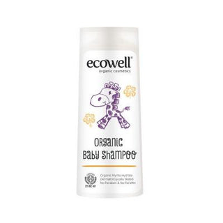Ecowell Organic Baby Shampoo 300ml - Gentle, Natural Hair & Body Wash for Sensitive Skin - Paraben & SLS Free - Prevents Cradle Cap Ecowell Organic Baby Shampoo - Natural & Gentle - Cradle Cap organic baby shampoo, baby shampoo, natural baby shampoo, cradle cap shampoo, gentle baby shampoo, organic baby hair wash, paraben free baby shampoo, baby hair and body wash, organic shampoo, natural shampoo, baby wash, hair wash, baby bath, sensitive skin, hypoallergenic, myrtle water, orange oil, paraben-free, silic