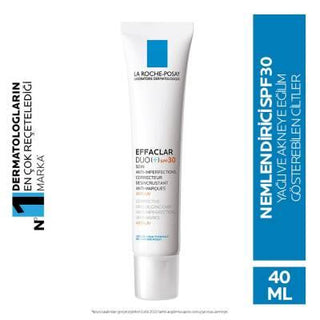 La Roche Posay Effaclar Duo SPF30 Moisturizing Cream - Hydrating, Non-Comedogenic, Oily Skin Care with Sun Protection