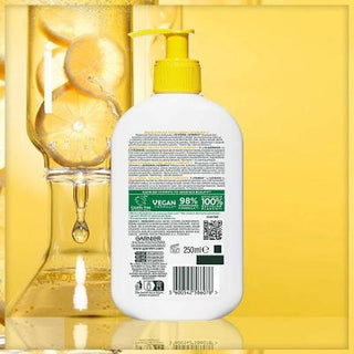 Garnier Vitamin C Brightening Facial Cleanser - 8.45 fl oz, Vegan & Sulfate-Free, Moisturizing & Brightening for Dull Skin Garnier Vitamin C Facial Cleanser - Brightening & Moisturizing Garnier Vitamin C Brightening Facial Cleanser, Vitamin C facial cleanser, Glycerin moisturizing cleanser, Vegan facial cleanser, Sulfate-free skincare, Brightening facial wash, Facial cleanser, Skincare, Vegan skincare, Sulfate-free cleanser, Brightening skincare, Garnier skincare, Moisturizing facial wash, Dull skin solutio