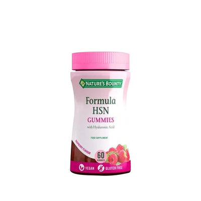 Nature's Bounty HSN Gummies with Hyaluronic Acid: Nourish Hair, Skin & Nails - Delicious Beauty Supplement Gummies, 60 C