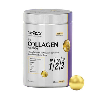Day2Day Collagen All Body Powder: 9366mg Collagen Peptides, Hyaluronic Acid & Vitamins for Bone Health & Skin Elasticity Day2Day Collagen: Bone & Skin Health | Collagen Peptides collagen supplement, collagen peptides, hyaluronic acid, glutathione, bone health supplement, skin elasticity supplement, anti-aging supplement, Type I II III collagen, collagen powder, vitamin D supplement, collagen, skin health, joint health, dietary supplement, gluten-free, sugar-free, bone strength, anti-aging, skin hydration, a