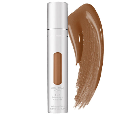 Vision Cream Cover Adjustable Foundation & Concealer - Vegan, Cruelty-Free Makeup with Anti-Aging Benefits