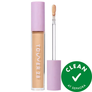 Swipe Hydrating Serum Concealer - Non-Comedogenic, Vegan & Cruelty-Free Makeup for Sensitive Skin Swipe Hydrating Serum Concealer - Vegan & Non-Comedogenic hydrating concealer, non-comedogenic concealer, sensitive skin concealer, vegan concealer, gluten-free concealer, cruelty-free concealer, serum concealer, skincare makeup, liquid concealer, natural finish concealer, medium coverage concealer, hyaluronic acid concealer, Centella Asiatica Leaf Extract, Lysine, fragrance-free, alcohol-free, recyclable packa