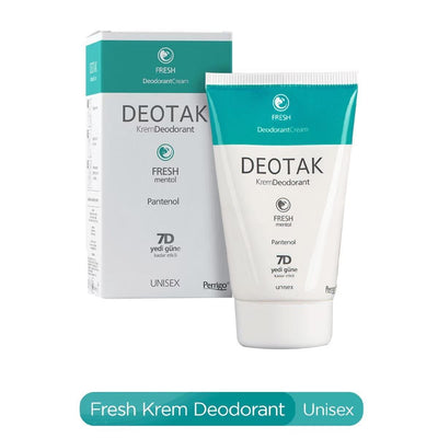 Deotak Fresh Deodorant Cream - Long-Lasting, Menthol, Alcohol-Free & Dermatologically Tested Deodorant for Men & Women