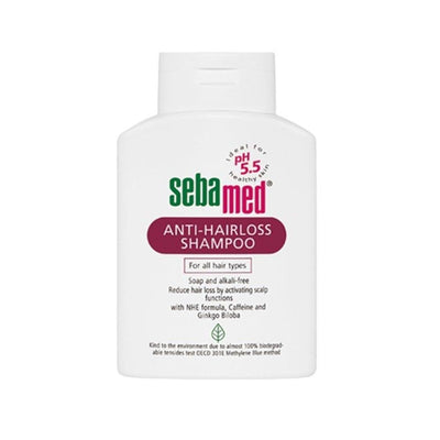 Sebamed Anti-Hairloss Shampoo 400ml - pH 5.5, Caffeine & Ginkgo Biloba for Hair Loss Treatment