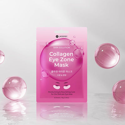 JKosmec Collagen Eye Mask - Hydrating, Anti-Aging, Vitamin E Rich - 30 Masks