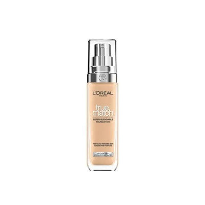 L'Oréal Paris True Match Foundation - Natural Coverage, Hydrating, 24-Hour Moisturizing Makeup for Various Skin Tones - 