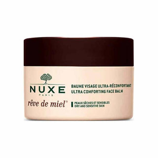 Nuxe Reve De Miel Ultra Comforting Face Balm - Intense Hydration for Dry, Sensitive Skin - Nourishing Honey & Natural Oils, 50ml Nuxe Reve De Miel Face Balm - Hydrating for Dry, Sensitive Skin Ultra Comforting Face Balm, Dry Skin Face Balm, Sensitive Skin Face Balm, Nuxe Reve De Miel, Nourishing Face Balm, Hydrating Face Balm, Natural Face Balm, Honey face balm, face balm, dry skin, sensitive skin, nuxe, reve de miel, nourishing, hydrating, natural, honey, skin care, skincare, moisturizer, beeswax, coconut 