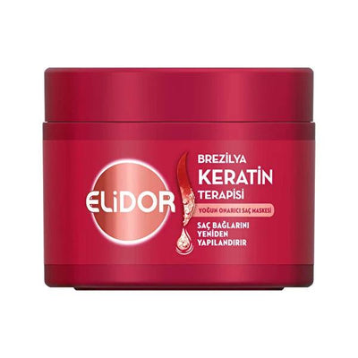 Elidor Brazilian Keratin Therapy Hair Mask: Intensive Repair for Damaged Hair, Reduce Split Ends - Deep Conditioning Mar