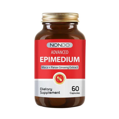 Nondo Dietary Supplement - 60 Capsules with Tribulus, Epimedium, Maca, Ginseng for Energy & Vitality