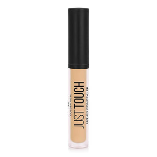 golden-rose-just-touch-liquid-concealer-no-7, applicator-of-golden-rose-liquid-concealer, swatch-of-golden-rose-just-touch-concealer Golden Rose Just Touch Liquid Concealer No: 7 - Flawless Coverage for All Skin Types | 0.25 fl oz Golden Rose Just Touch Liquid Concealer No: 7 liquid-concealer, golden-rose, makeup, flawless-coverage, dark-circle-concealer, hydrating-concealer, cosmetic, beauty, concealer-brush, ai-generated