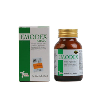 DoğaDerma Emodex Dietary Supplement - 60 Capsules for Nutritional Support, Vitamins, Minerals, Amino Acids, and Coenzyme Q10 DoğaDerma Emodex - Nutritional Support Supplement Dietary Supplement, Nutritional Support, Vitamins and Minerals, Amino Acids, Coenzyme Q10, Health Supplements, Wellness Products, Antioxidant Support, Muscle Health, Energy Production, Multivitamin, Mineral Supplements, Health and Wellness, Dietary Support, Supplement for Adults, Nutrition Capsules