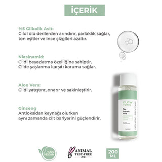 Sinoz Glow Tonik: Glycolic Acid Facial Toner for Exfoliating, Brightening & Pore Minimizing - Aloe Vera, Ginseng, Niacinamide - Radiant Skin Sinoz Glycolic Acid Toner: Exfoliate, Brighten & Minimize Pores glycolic acid toner, pore minimizing toner, exfoliating facial toner, aloe vera skin toner, ginseng toner for face, niacinamide toner, glow tonik, skin brightening toner, toner for oily skin, toner for sensitive skin, facial toner, glycolic acid, aloe vera, ginseng, niacinamide, pore tightening, exfoliatin